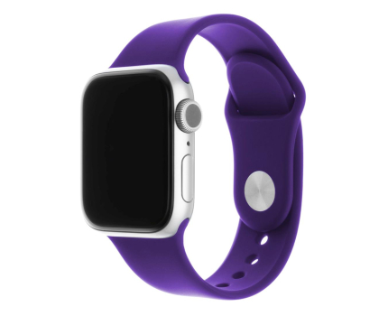 Pasek i akcesoria do zegarków FIXED Silicone Strap Set do Apple Watch dark purple FIXSST-436-DRPU
